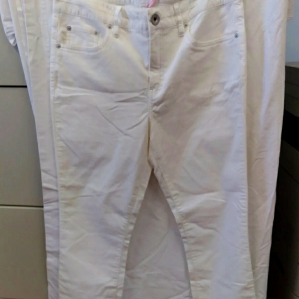 Vineyard Vines Women's Jamie High Rise Velveteen Pant S 6 Color Marshmallow Nwt